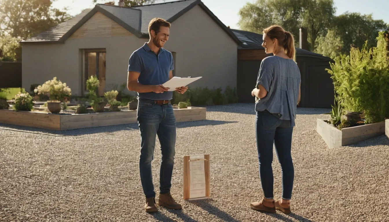 Homeowner reviewing a concrete plan with a local provider in the Mission Viejo area